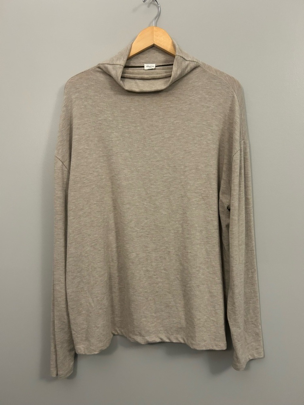 Aritzia Wilfred Taupe Cowl Neck Long Sleeve XL
